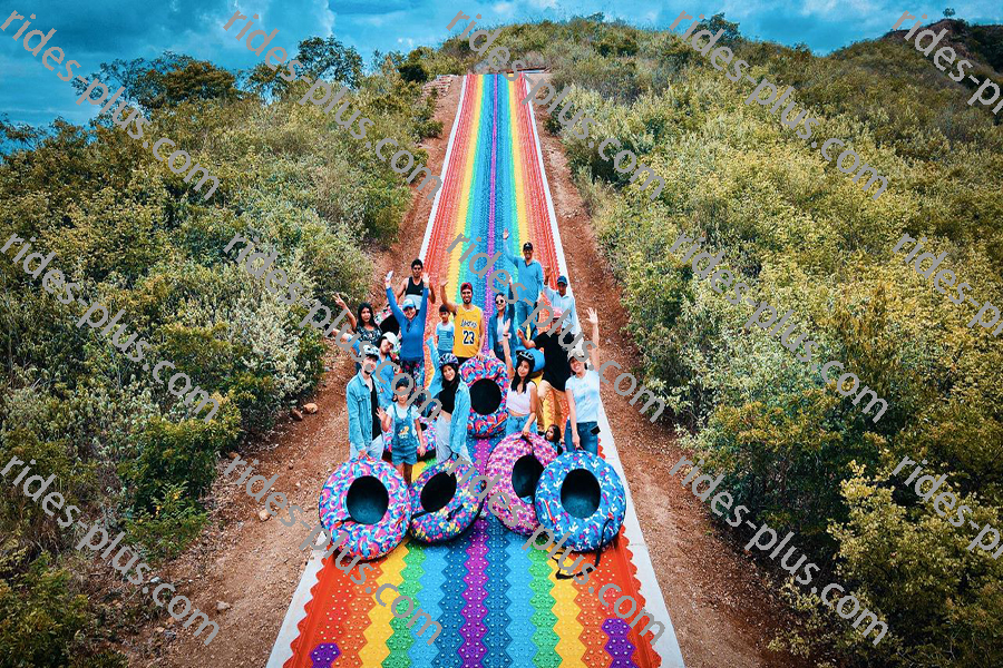 Rainbow Sliding Rides for Kids Fun