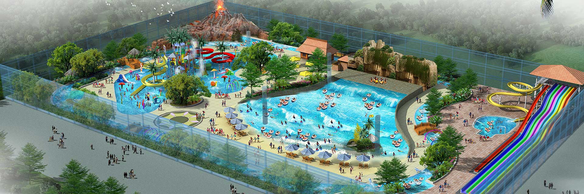 Design Layout for Water Amusement Park Design